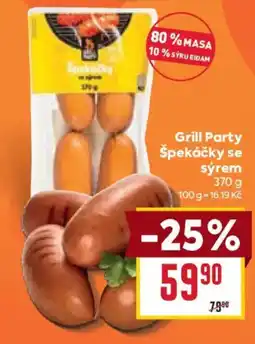 Billa Grill Party Špekáčky se sýrem nabídka