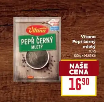 Billa Vitana Pepř černý mletý nabídka