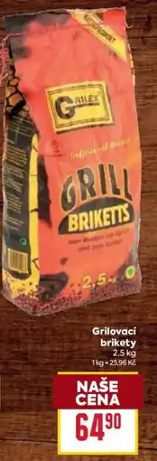 Billa Grilovací brikety nabídka