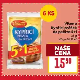 Billa Vitana Kypřicí prášek do pečiva 5+1 nabídka