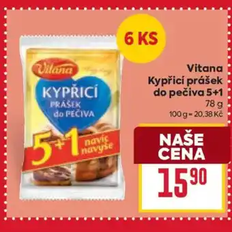 Billa Vitana Kypřicí prášek do pečiva 5+1 nabídka