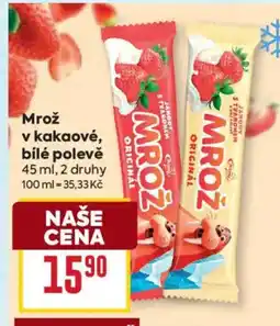 Billa Mrož v kakaové, bílé polevě nabídka
