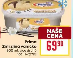 Billa Prima Zmrzlina vanička nabídka