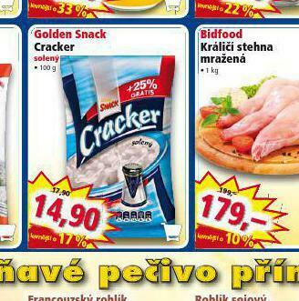 Norma Golden snack cracker nabídka