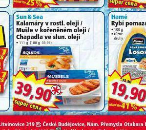 Mušle v kořeněném oleji