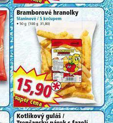Norma Bramborové hranolky nabídka
