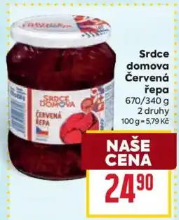 Billa Srdce domova Červená řepa nabídka