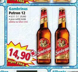 Pivo gambrinus patron 12