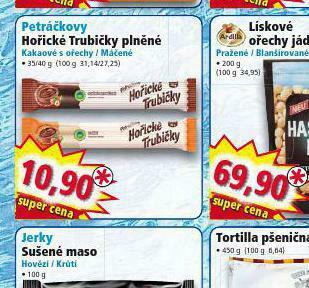 Norma Petráčkovy hořické trubičky plněné nabídka