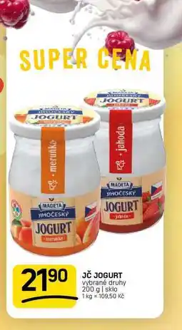 Flop JČ JOGURT vybrané druhy 200 g | sklo nabídka
