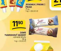 Flop JUMS TVAROHOVÝ DEZERT vybrané druhy nabídka