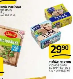 Flop TUŇÁK NEKTON vybrané druhy 80 g/PP nabídka