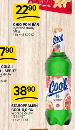 Flop STAROPRAMEN COOL 0,0 % vybrané druhy 1,5l| PET nabídka