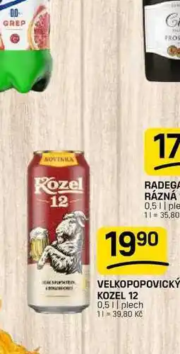 Flop VELKOPOPOVICKÝ KOZEL 12 0,5|| plech nabídka