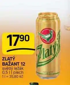 Flop ZLATÝ BAŽANT 12 světlý ležák 0,51 plech nabídka