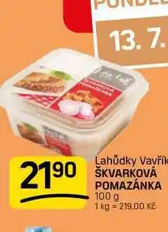 Flop ŠKVARKOVÁ POMAZÁNKA nabídka