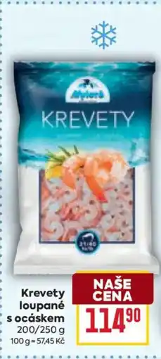 Billa Krevety loupané s ocáskem nabídka