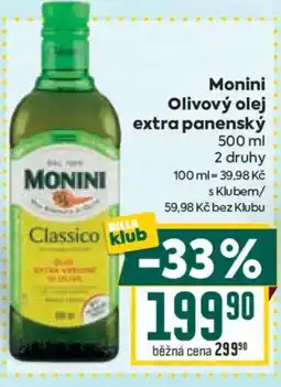 Billa Monini Olivový olej extra panenský nabídka