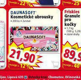 Norma Daunasoft kosmetické ubrousky nabídka