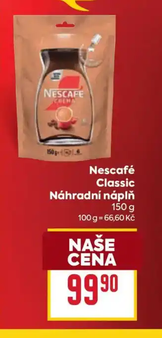 Billa Nescafé Classic Náhradní náplň nabídka
