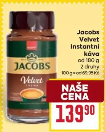 Billa Jacobs Velvet Instantní káva nabídka