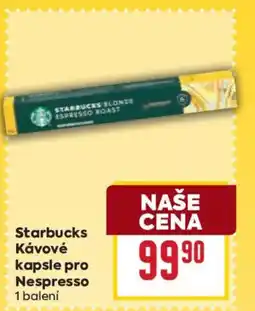 Billa Starbucks Κάνονέ kapsle pro Nespresso nabídka