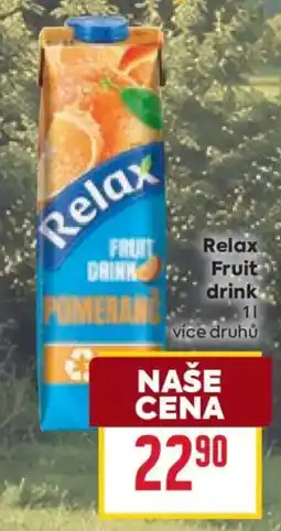 Billa Relax Fruit drink nabídka
