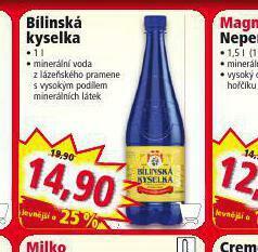 Norma Bílinská kyselka nabídka