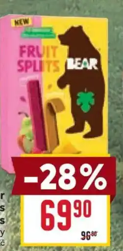 Billa Bear Fruit splits a minis nabídka