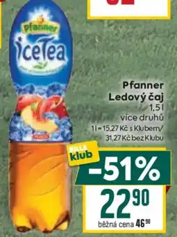 Billa Pfanner Ledový čaj nabídka