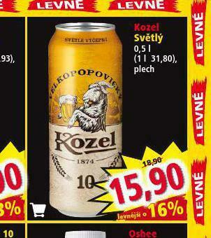 Norma Pivo velkopopovický kozel 10 nabídka