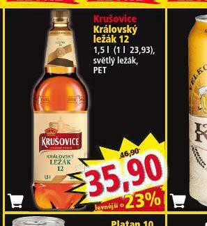 Norma Pivo krušovice 12 královský ležák nabídka