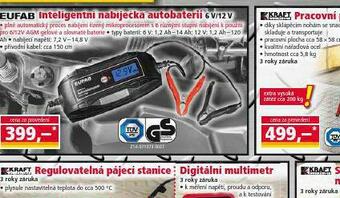 Norma Inteligentní nabíječka autobaterií nabídka