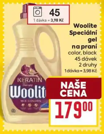 Billa Woolite Speciální gel na praní nabídka