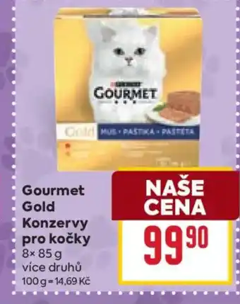 Billa Gourmet Gold Konzervy pro kočky nabídka