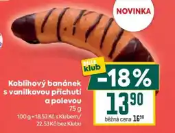Billa Koblihový banánek s vanilkovou příchutí a polevou nabídka