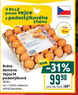 Billa Srdce domova Vejce M podestýlková nabídka