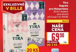 Billa Tira Kapsle pro Nespresso nabídka