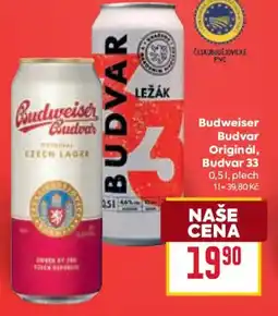 Billa Budweiser Budvar Originál, Budvar 33 nabídka