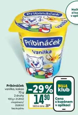 Billa Pribináček nabídka