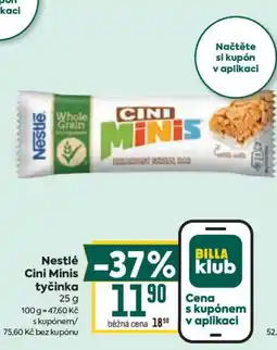 Billa Nestlé Cini Minis tyčinka nabídka