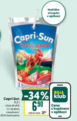 Billa Capri-Sun nabídka