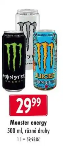 Qanto Monster energy nabídka
