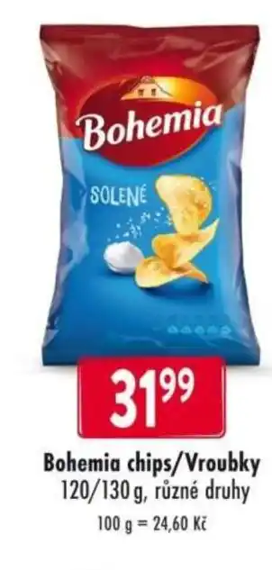Qanto Bohemia chips/Vroubky nabídka