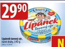 Bala Lipánek tavený sýr nabídka