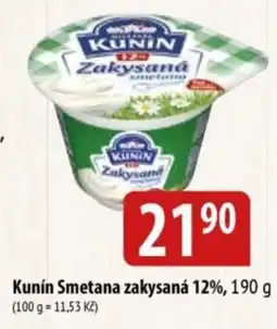 Bala Kunín Smetana zakysaná 12% nabídka