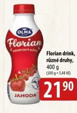 Bala Florian drink nabídka