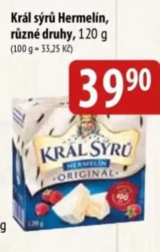 Bala Král sýrů Hermelín nabídka