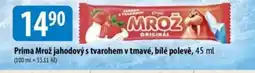 Bala Prima Mrož jahodový s tvarohem v tmavé, bílé polevě nabídka
