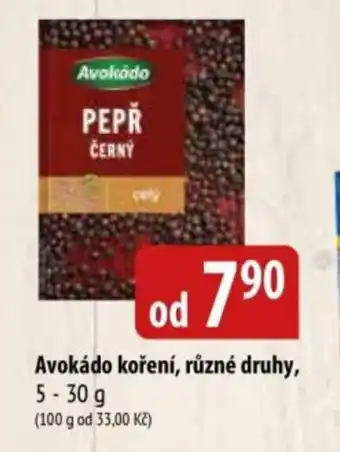 Bala Avokádo koření nabídka